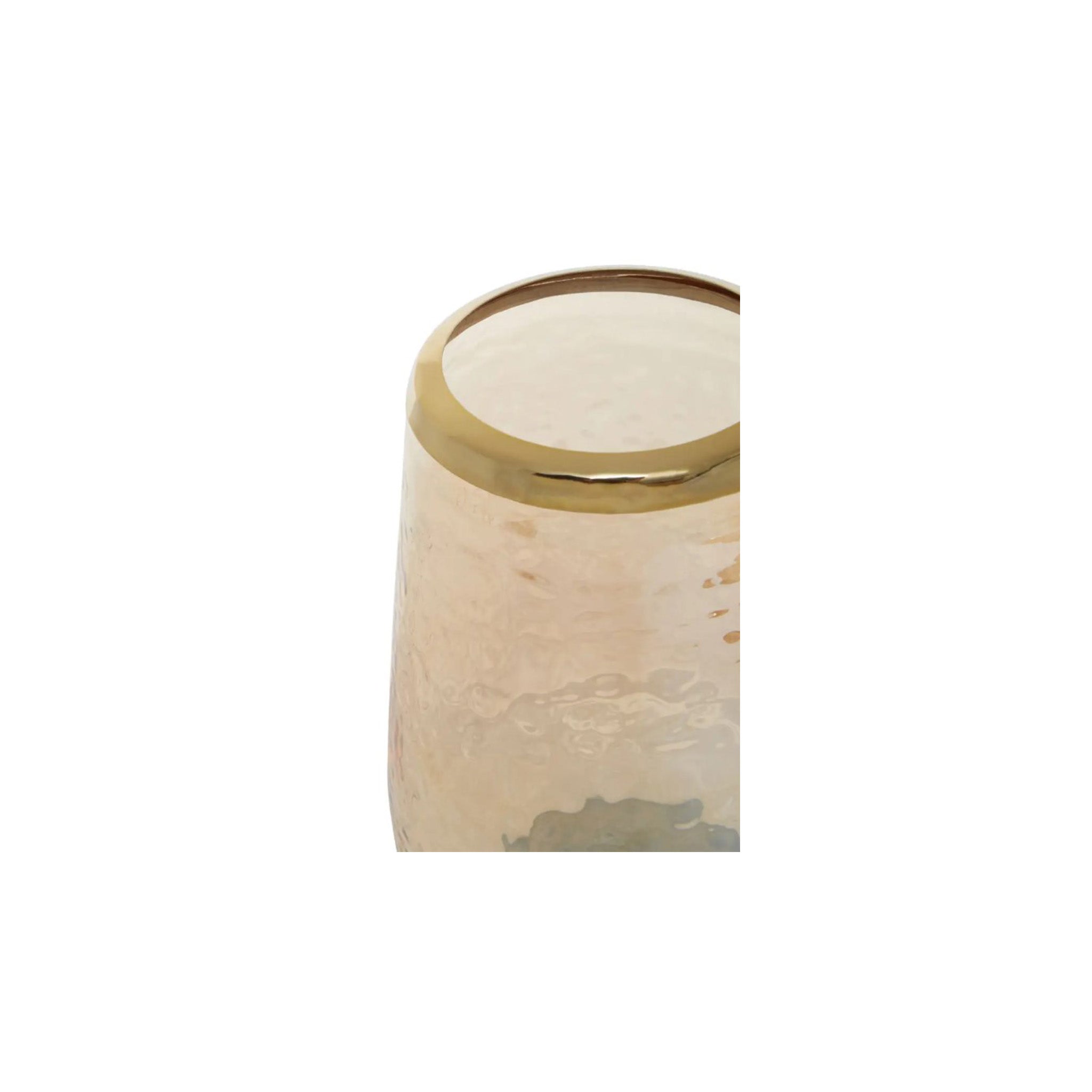 Glass and Gold Bathroom Tumbler